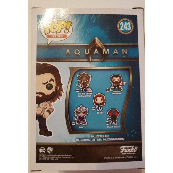 Funko Pop! Aquaman Arthur Curry 2018 Fall Convention Exclusive Figure - Picture 2 of 2